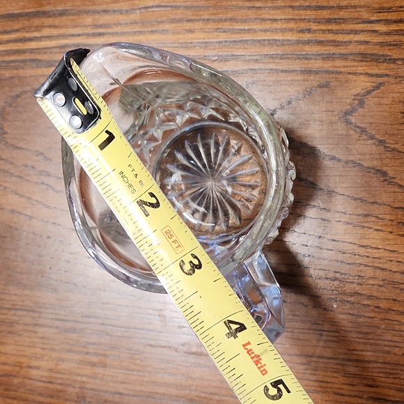 Vintage Bartlett Collins Etched Glass Footed Creamer and Sugar Bowl - Picture 8 of 16